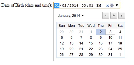 HTML5 Input Type DateTime-Local